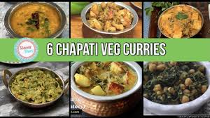 6 chapati veg curries side dish for