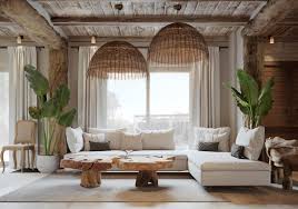 2 Homes In Mediterranean Rustic Chic Boho Living Room