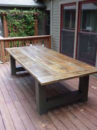 How To Build A Outdoor Dining Table