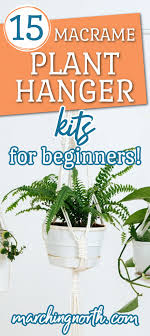 They are beauties, space saving while giving a. 15 Diy Macrame Plant Hanger Kits For Beginners Marching North