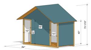 Diy Dog House Plans Double Kennel Large