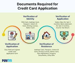 doents required for credit card