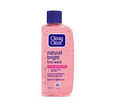 clean clear natural bright face wash