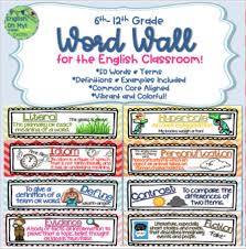 Word Wall High Frequency Words Common