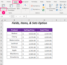 pivot table percene difference