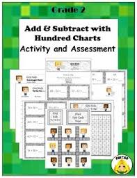 Add Subtract With Hundred Chart Math Stations Math