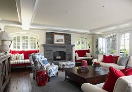 Red white and blue chic. 20 Beautiful Living Rooms With Blue Red And White Accents Home Design Lover