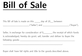 Bill Of Sale Contract Template Ndtech Xyz