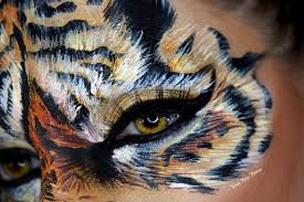 tiger face paint sarah magic makeup