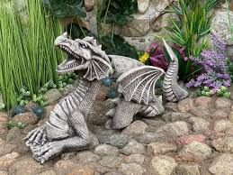 Large Dragon Garden Sculpture Draco