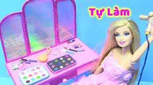 Tự Làm Bàn Trang Điểm Cho Búp Bê Barbie (Màu Mắt, Son, Phấn, Chai Nước  Hoa...) dạy làm đồ chơi ! - YouTube