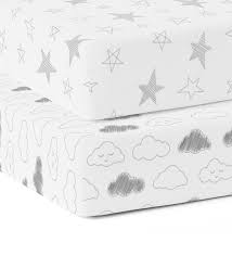 organic cotton fitted crib sheet set