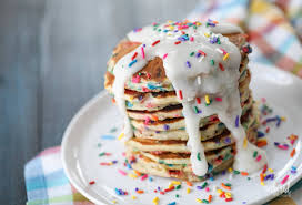 funfetti pancakes birthday cake