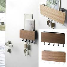 Wall Mounted Wooden Key Letter Holder