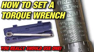 How to set a Torque Wrench! - YouTube