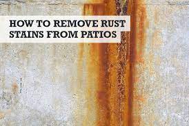Remove Rust Stains From Sandstone Patio
