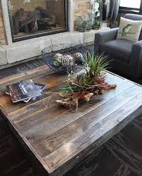 reclaimed wood square coffee table