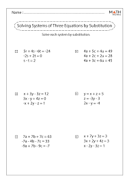 Solving Systems Of Equations By