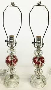 Pair Of St Clair Glass Lamps In