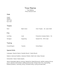 resumes for child actors resume examples for beginners child     Domainlives