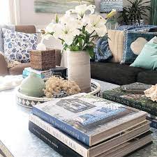 Coastal Style Coffee Table Styling