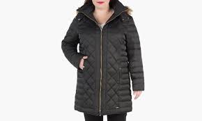 Kenneth Cole Womens Down Coat In Plus Sizes