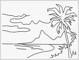 Kemudian, tambahkan detail pantai seperti pohon kelapa,. Gambar Mewarnai Pemandangan Terbaru Anak Cemerlang Pemandangan Gambar Warna