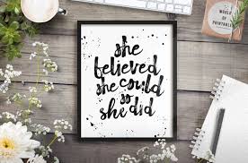 free printable wall art she believed
