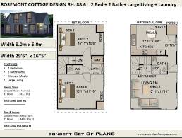 A cottage house plan's irregular footprint ensures visual surprise from room to room and through unexpected views of the surrounding landscape, making these homes uniquely. House Plans 2 Bedroom House Plan Cottage 2 Bed Cottage Etsy