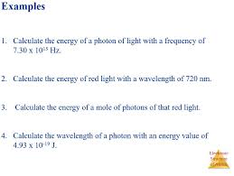Calculate The Energy Of A Photon Of