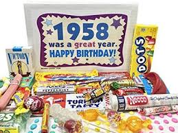 retro candy yum 1958 65th birthday