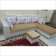 any l shape full cushion sofa set at