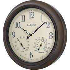 wall clock with 2 step metal case