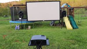 using projectors outside 101 the