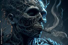 skull smoke apocalypse art wallpaper