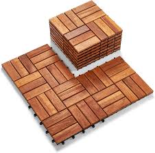 easy install natural wood patio flooring