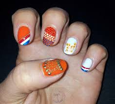 nail art for queensday netherlands