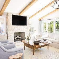 living room sloped ceiling design ideas
