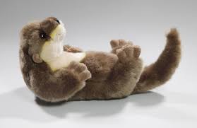 otter lying soft toy stuffed