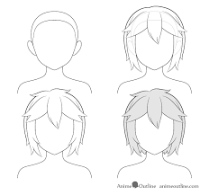 In order to show more variety in short hairstyles, i made this video. How To Draw Anime And Manga Hair Female Animeoutline