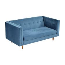 west elm bradford sofa 66 in port blue