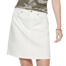 Womens Sonoma Goods For Life A Line Denim Skirt Size 12