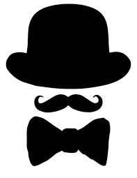 Printable Bow Tie Printable Mustache Printable Black Hat Etsy