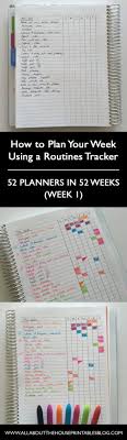 How To Use A Routine Tracker To Plan Your Week 52 Planners In 52