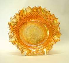 fenton marigold carnival glass bowl