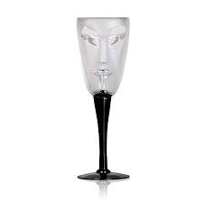 Maleras Kubik Wine Glass With Face By