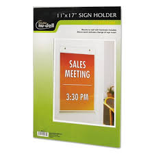 11 X 17 Clear Plastic Document Holder