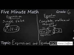 6th Grade Math Expressions And