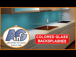 Colored Glass Kitchen Backsplashes