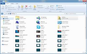 the desktop windows explorer and multi